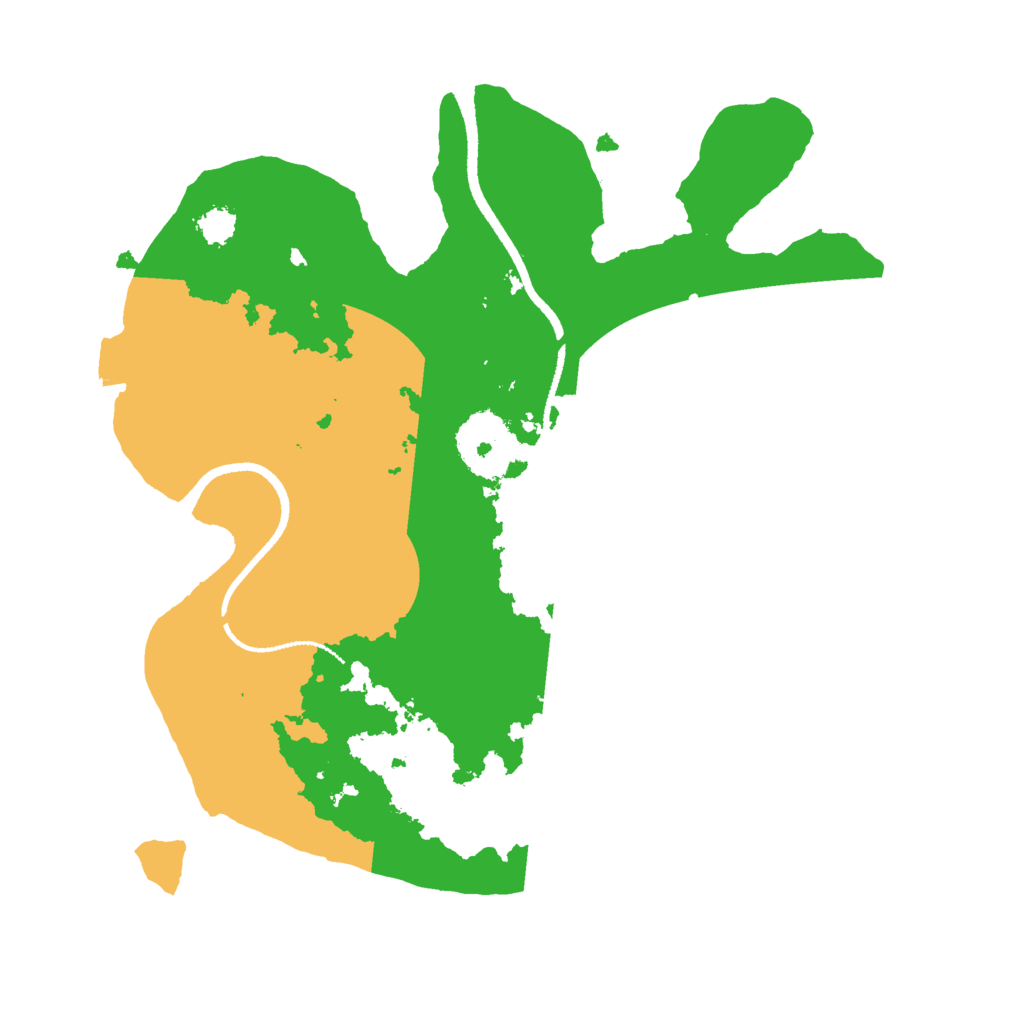 Biome Rust Map: Procedural Map, Size: 2500, Seed: 6576345