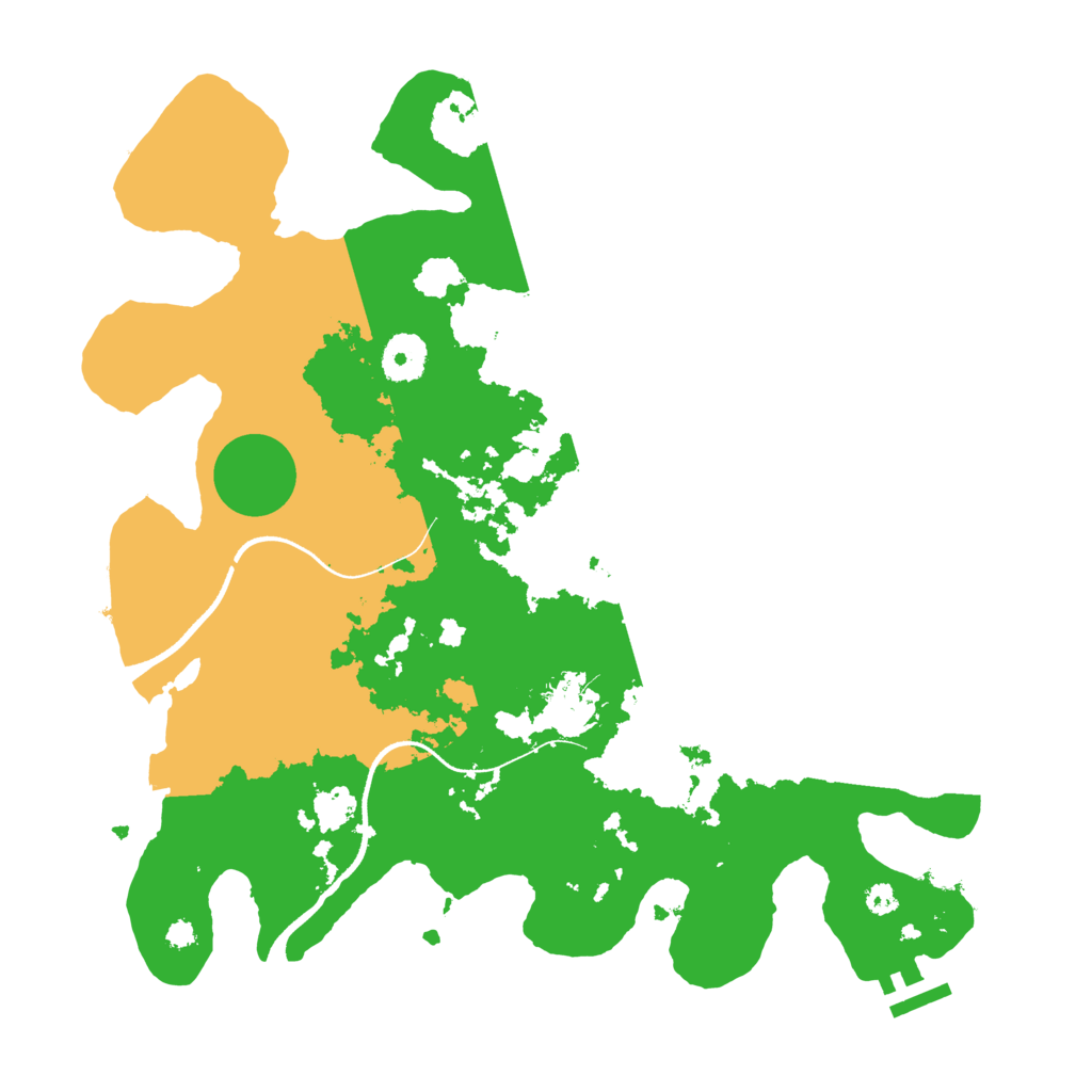Biome Rust Map: Procedural Map, Size: 3500, Seed: 926472110