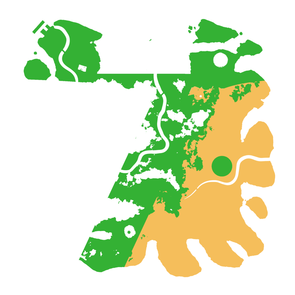 Biome Rust Map: Procedural Map, Size: 3800, Seed: 980204134