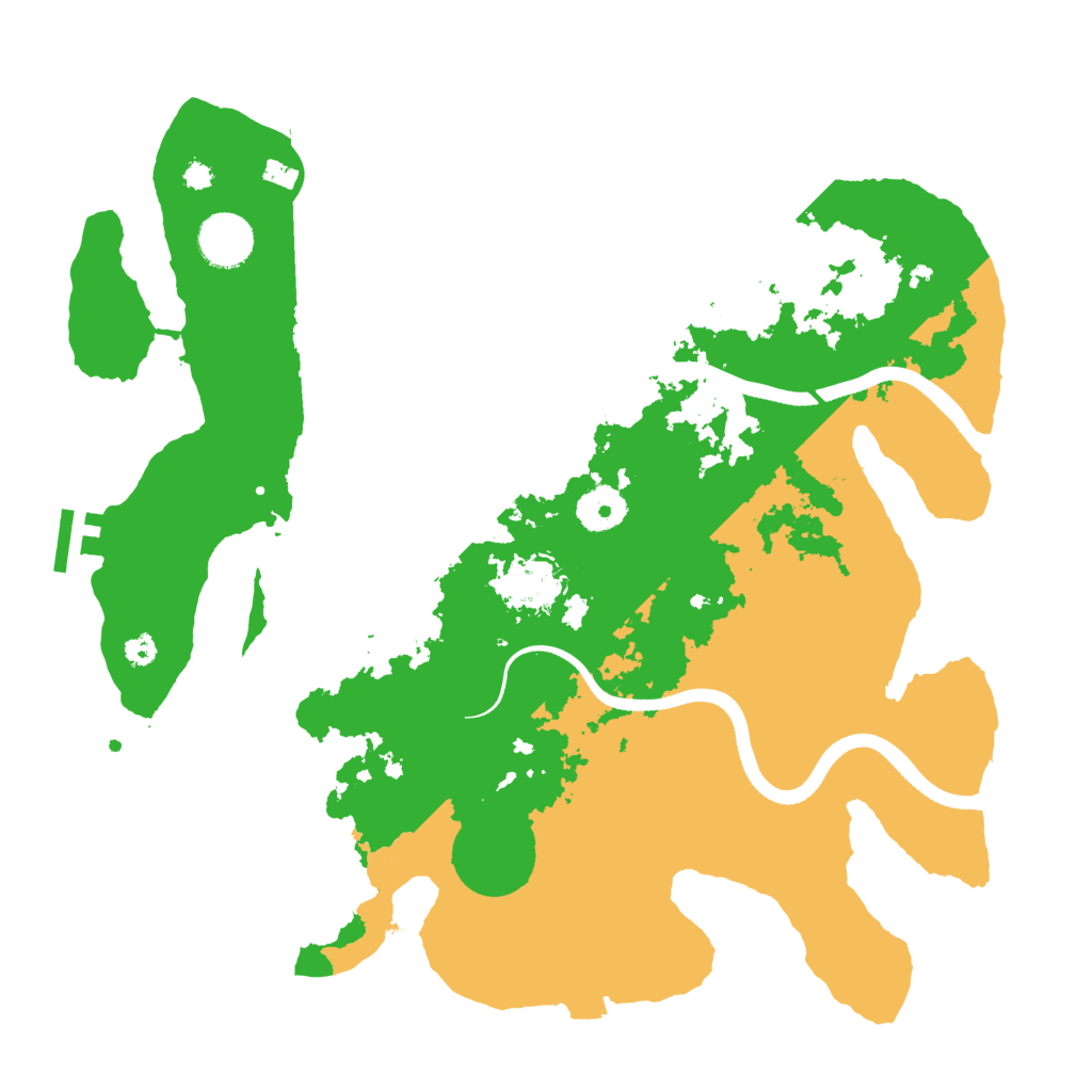 Biome Rust Map: Procedural Map, Size: 3500, Seed: 1520723787