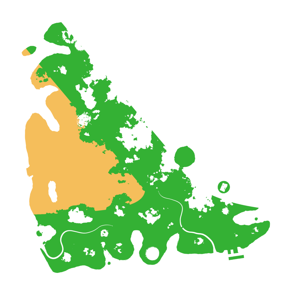 Biome Rust Map: Procedural Map, Size: 3850, Seed: 519640149