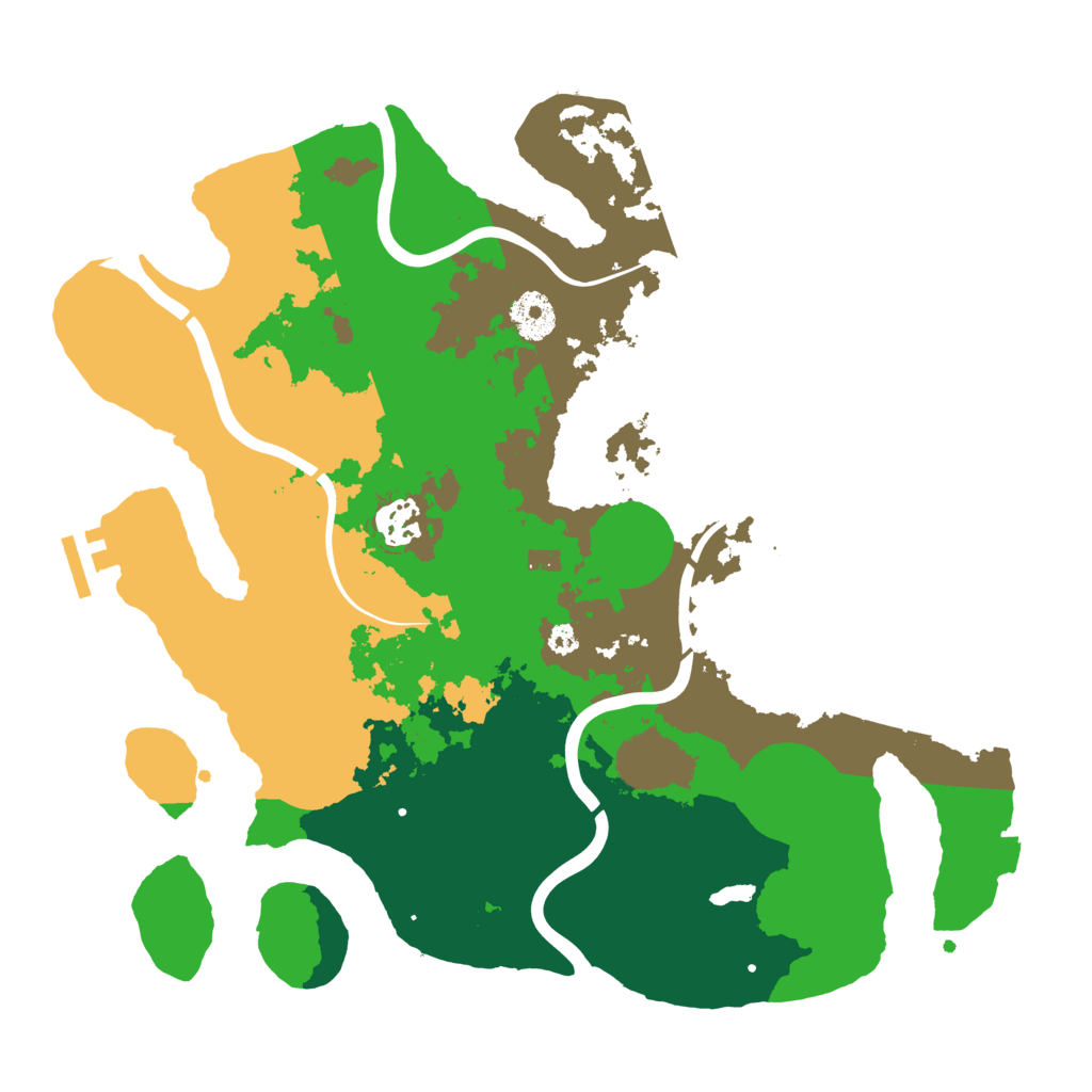 Biome Rust Map: Procedural Map, Size: 3500, Seed: 413498165