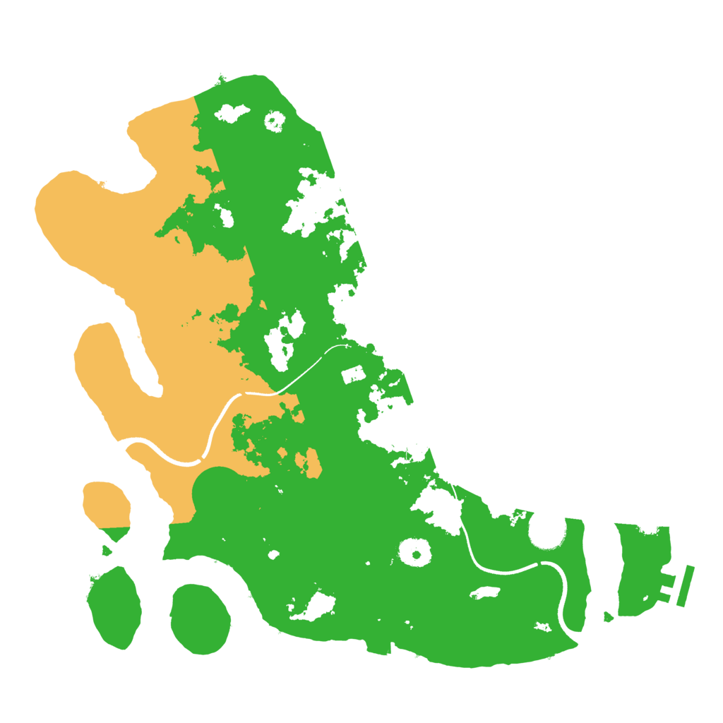 Biome Rust Map: Procedural Map, Size: 3500, Seed: 413498165