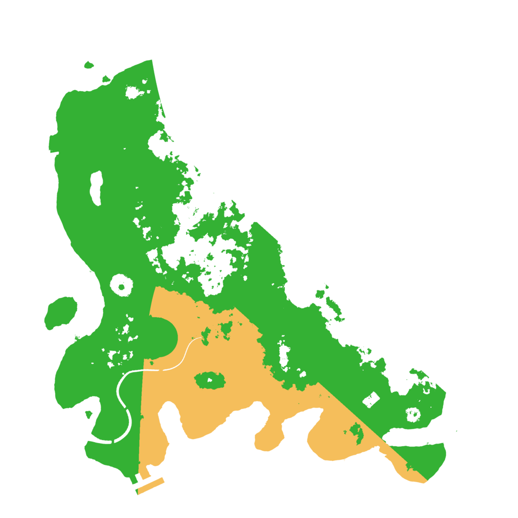 Biome Rust Map: Procedural Map, Size: 3500, Seed: 1628997