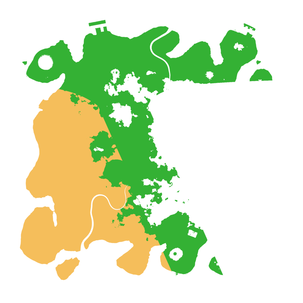 Biome Rust Map: Procedural Map, Size: 3600, Seed: 147347880