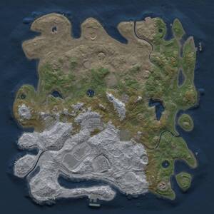 Thumbnail Rust Map: Procedural Map, Size: 4250, Seed: 194287011, 17 Monuments