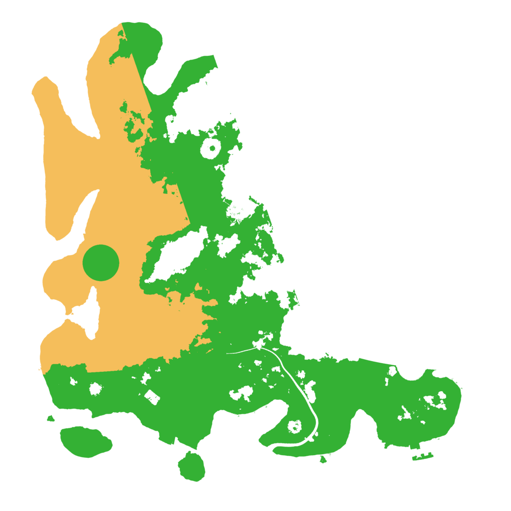 Biome Rust Map: Procedural Map, Size: 3700, Seed: 1396082089