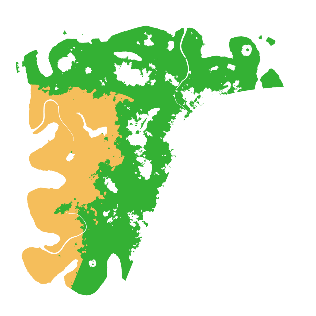 Biome Rust Map: Procedural Map, Size: 4300, Seed: 848605