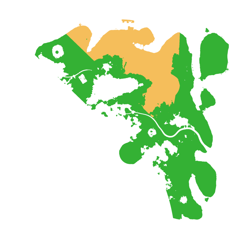 Biome Rust Map: Procedural Map, Size: 3000, Seed: 655366