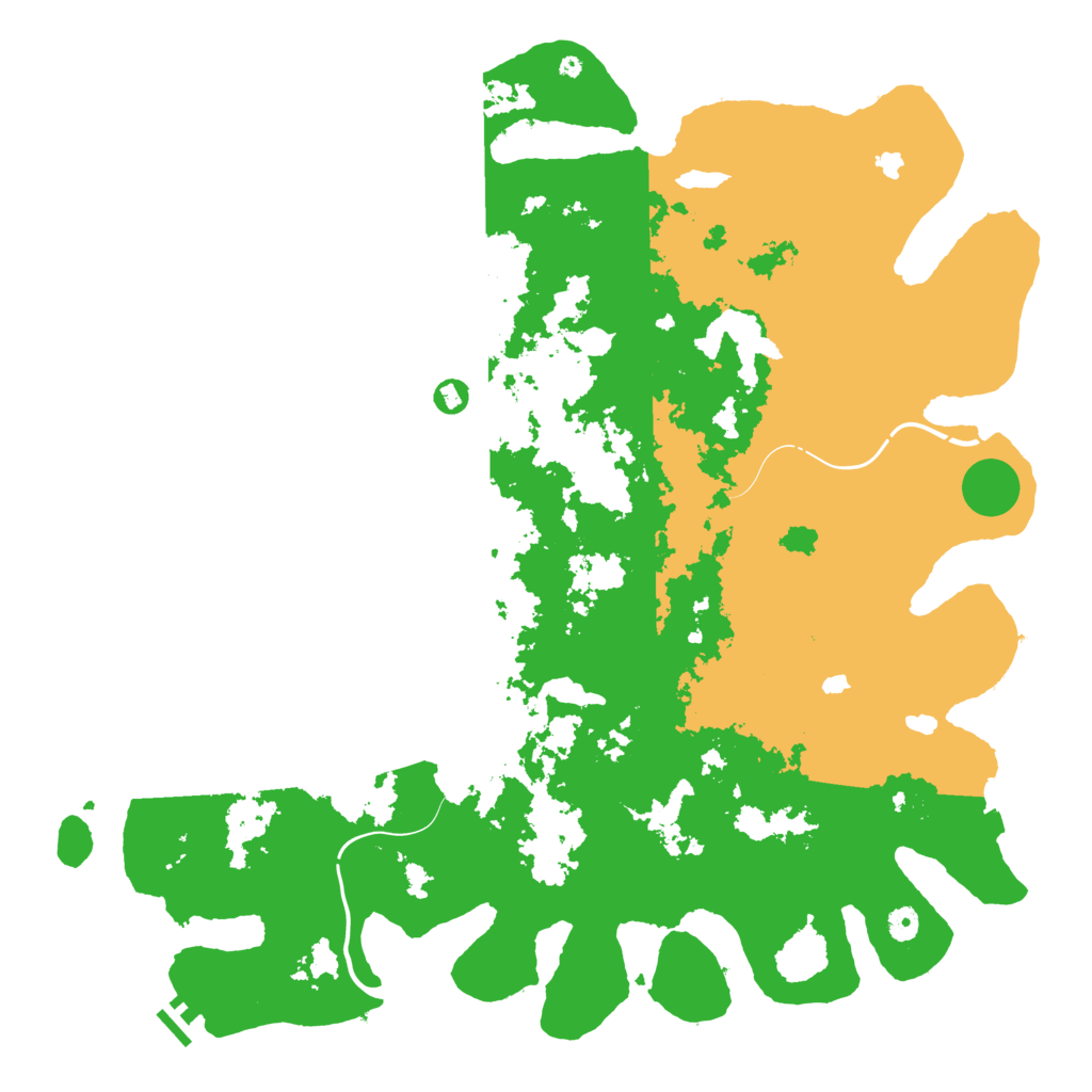Biome Rust Map: Procedural Map, Size: 5000, Seed: 1117779410