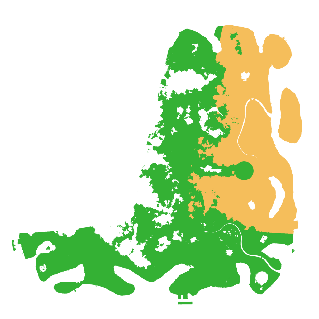Biome Rust Map: Procedural Map, Size: 4500, Seed: 396193397
