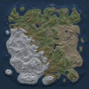 Thumbnail Rust Map: Procedural Map, Size: 4250, Seed: 210330604, 17 Monuments