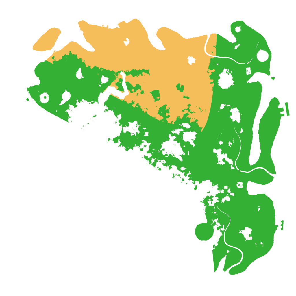 Biome Rust Map: Procedural Map, Size: 4500, Seed: 1115547777