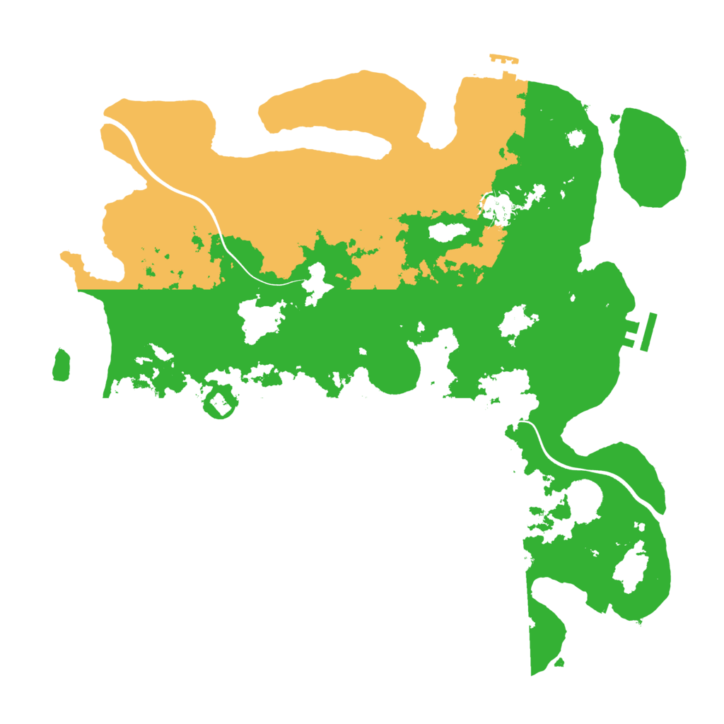 Biome Rust Map: Procedural Map, Size: 3750, Seed: 30000