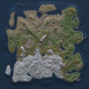 Thumbnail Rust Map: Procedural Map, Size: 4250, Seed: 492583779, 16 Monuments