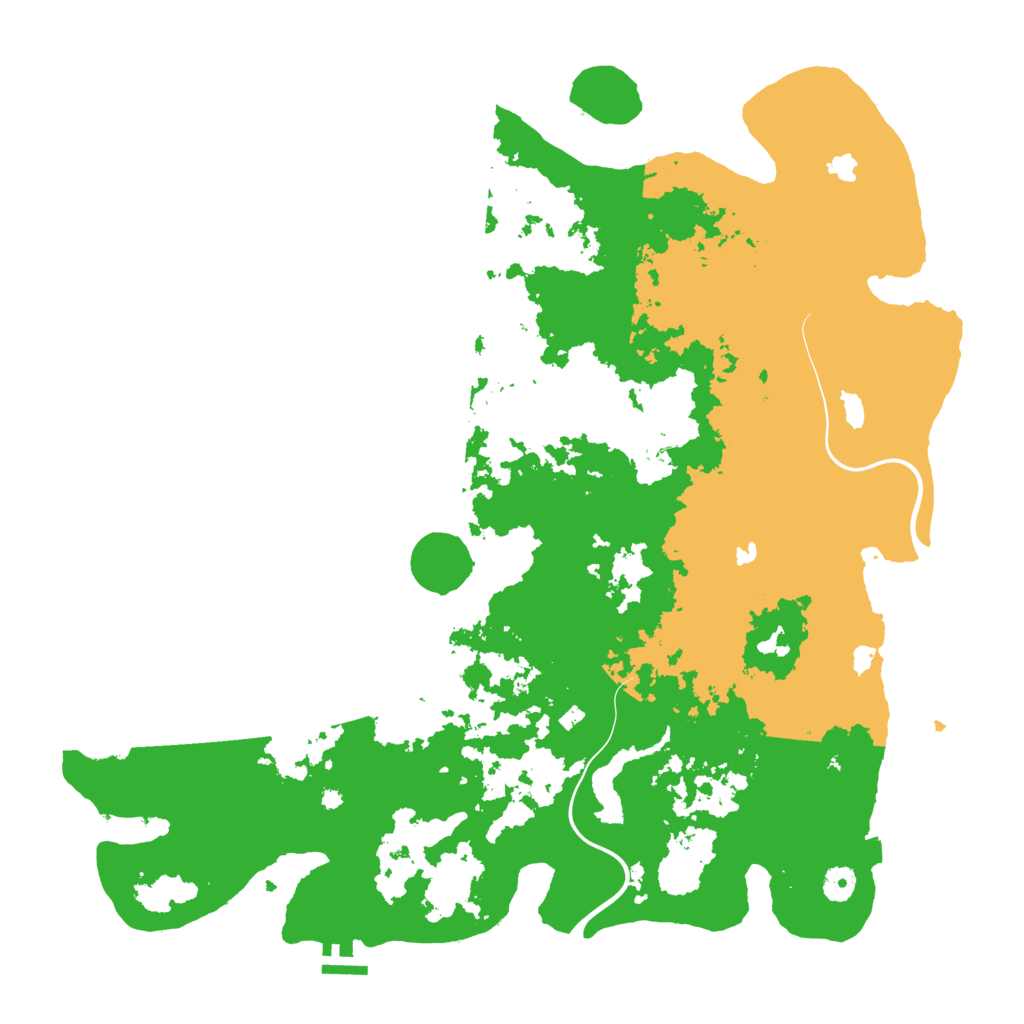 Biome Rust Map: Procedural Map, Size: 4500, Seed: 1288374503