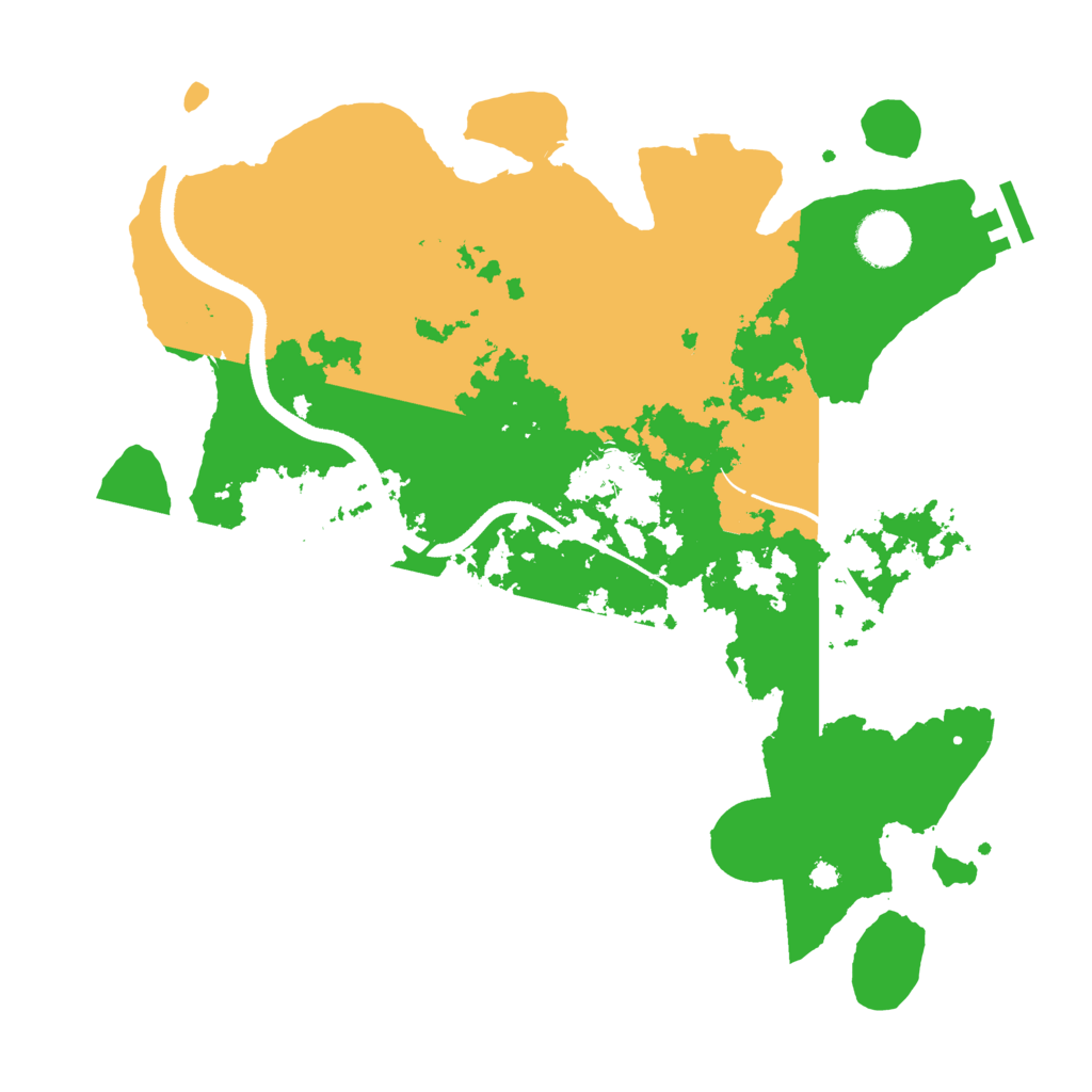 Biome Rust Map: Procedural Map, Size: 3500, Seed: 407699864