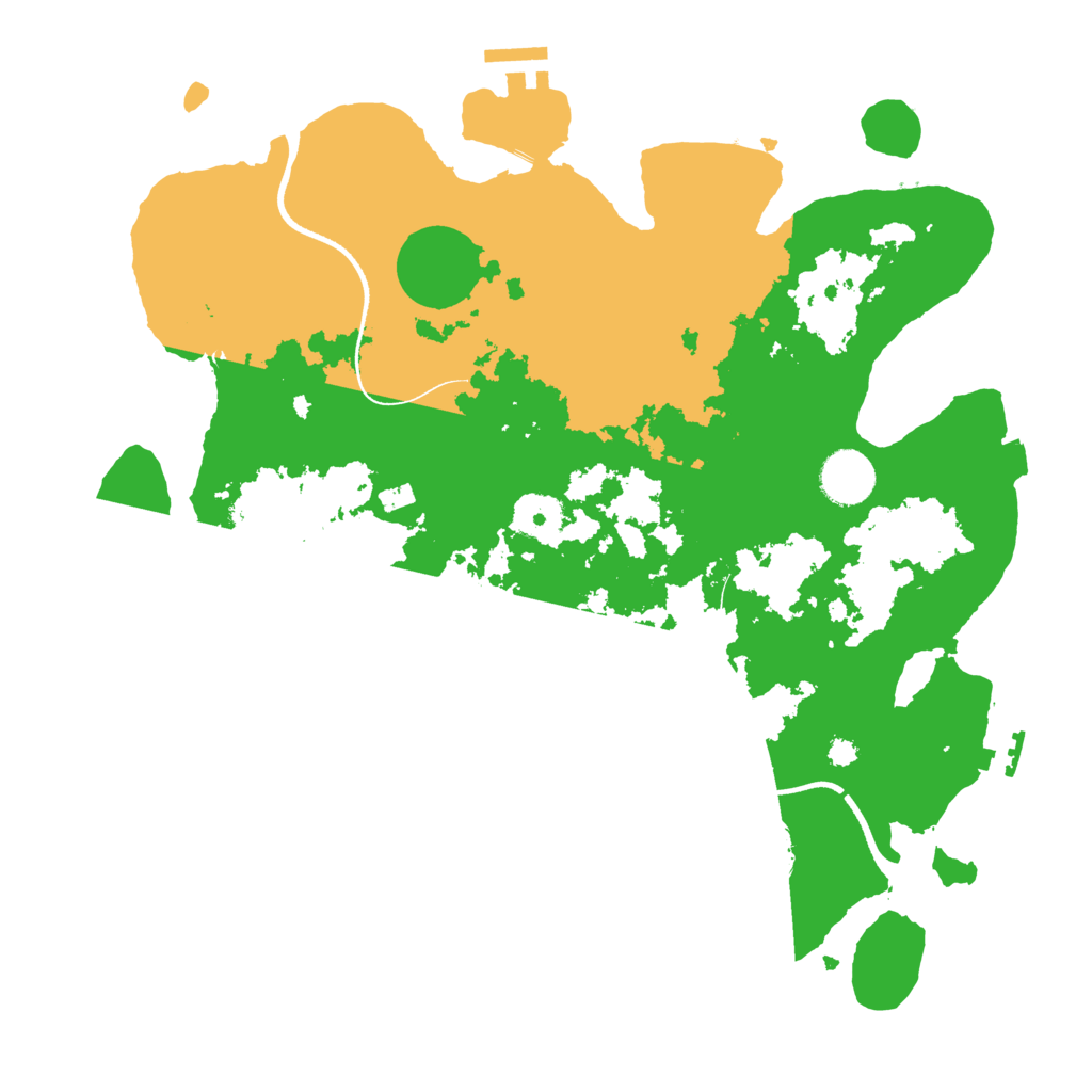 Biome Rust Map: Procedural Map, Size: 3500, Seed: 407699864