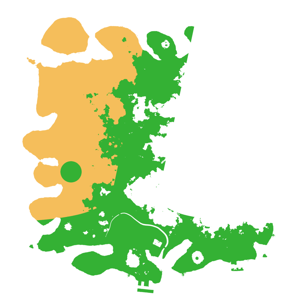 Biome Rust Map: Procedural Map, Size: 3800, Seed: 186795457