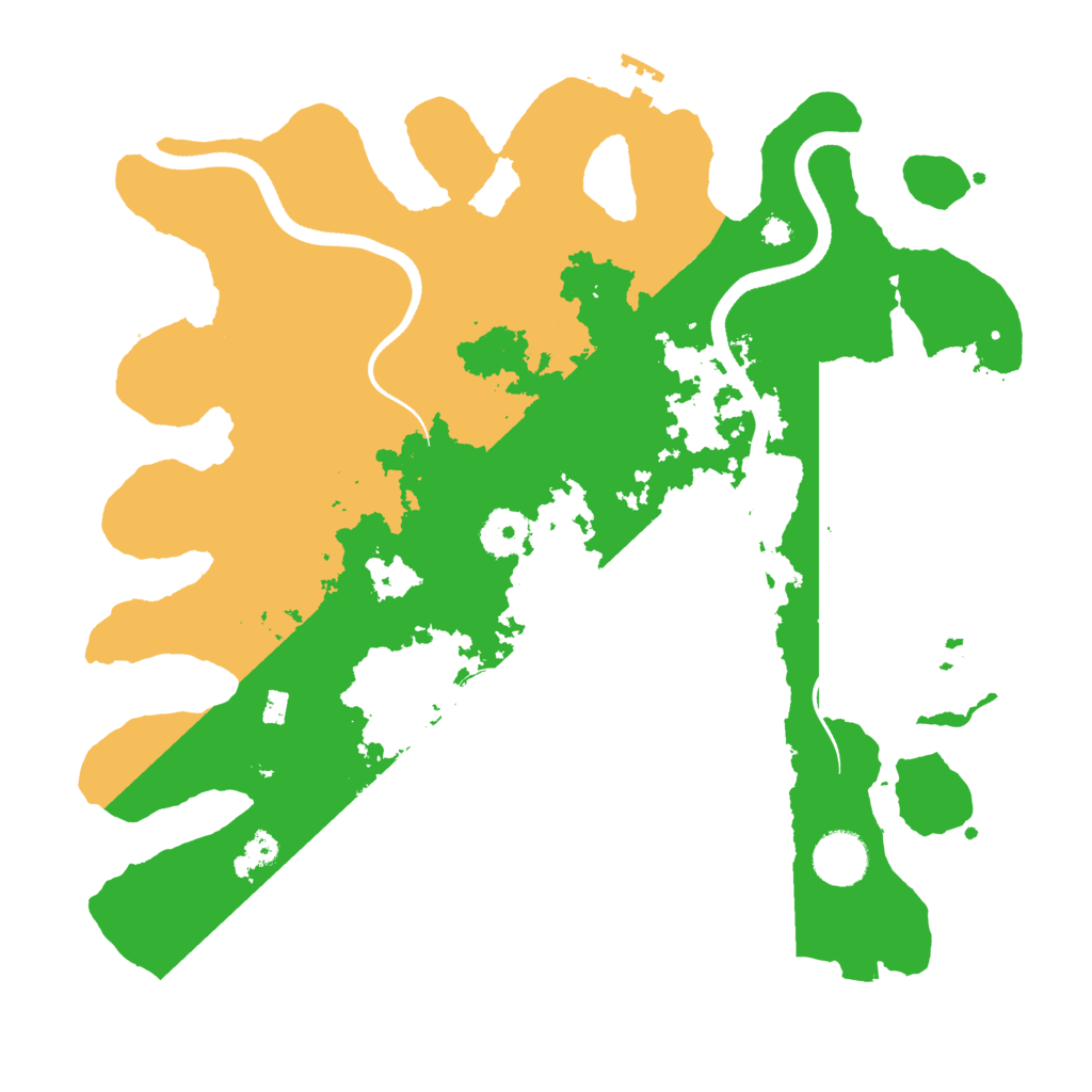 Biome Rust Map: Procedural Map, Size: 3500, Seed: 697872229