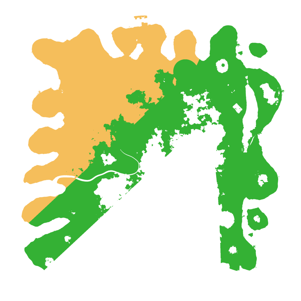 Biome Rust Map: Procedural Map, Size: 3500, Seed: 697872229