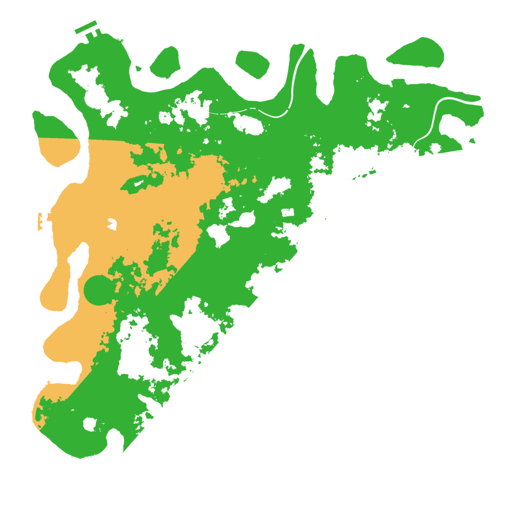 Biome Rust Map: Procedural Map, Size: 4500, Seed: 86623481