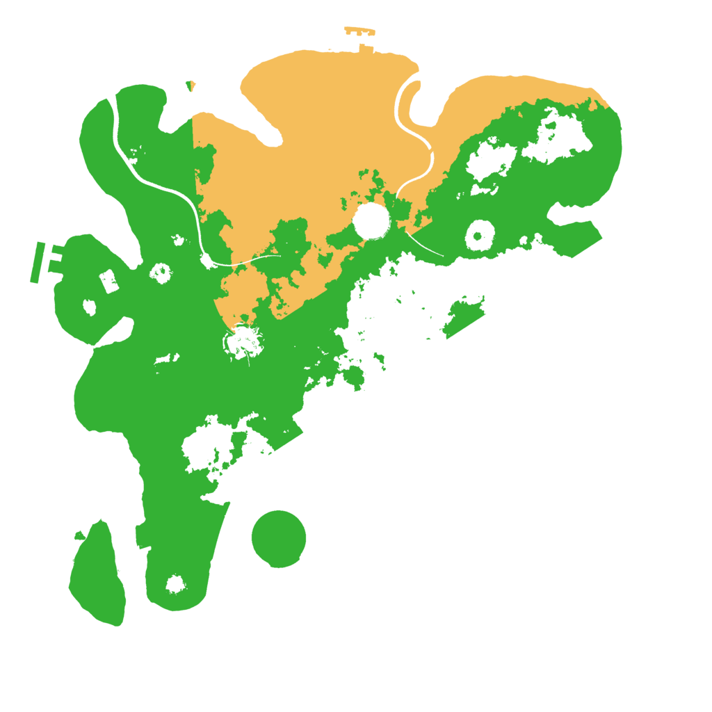 Biome Rust Map: Procedural Map, Size: 3500, Seed: 47361