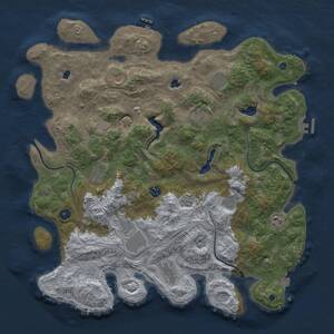 Thumbnail Rust Map: Procedural Map, Size: 4500, Seed: 906573616, 16 Monuments