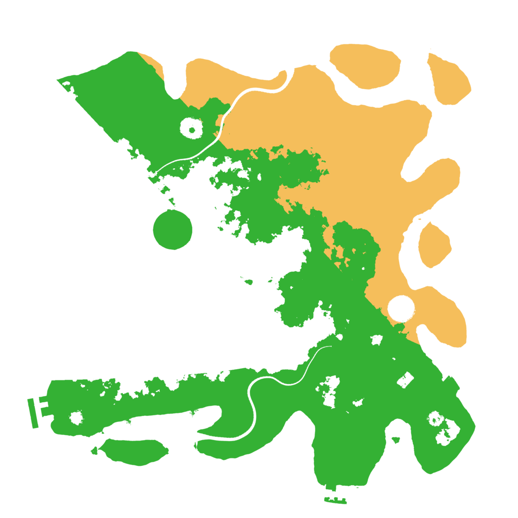 Biome Rust Map: Procedural Map, Size: 3500, Seed: 790945141