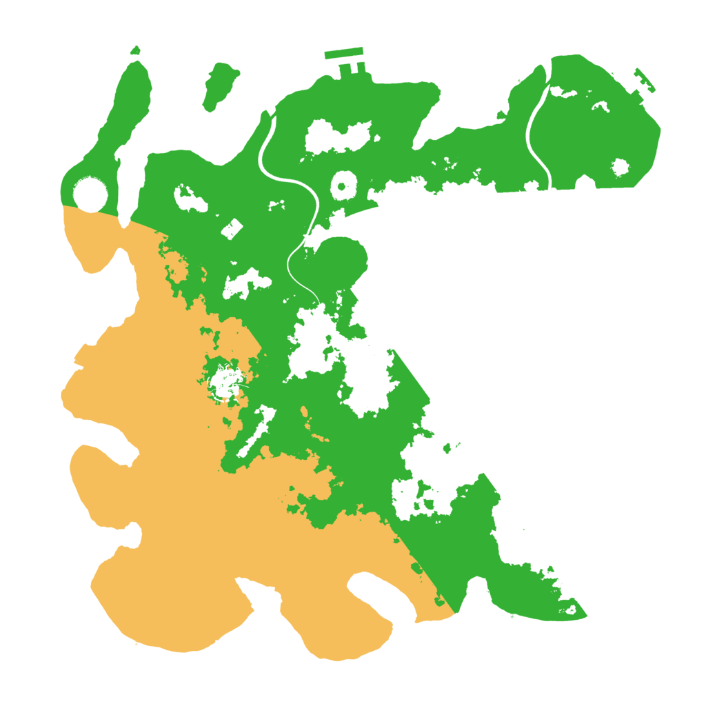 Biome Rust Map: Procedural Map, Size: 3700, Seed: 802371094