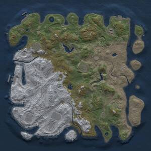 Thumbnail Rust Map: Procedural Map, Size: 4250, Seed: 1202404630, 15 Monuments