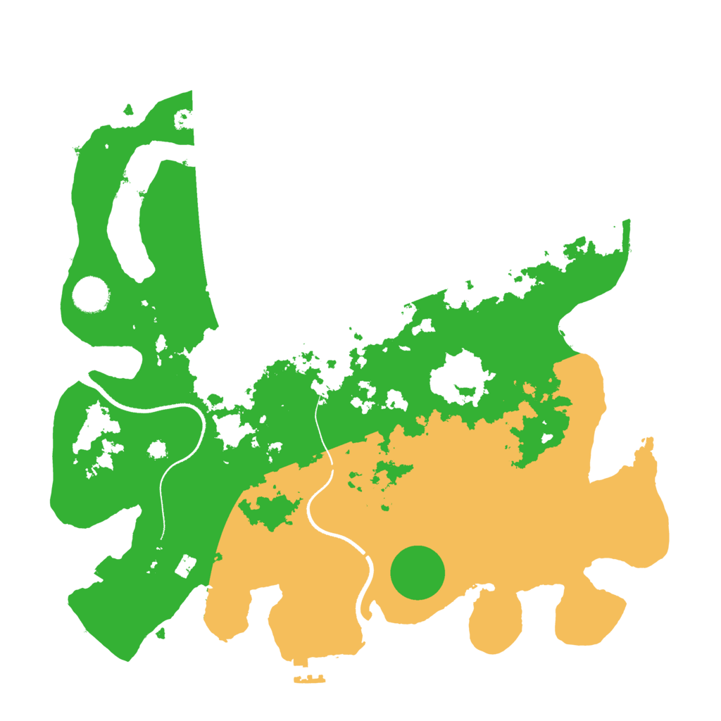 Biome Rust Map: Procedural Map, Size: 3500, Seed: 422324092