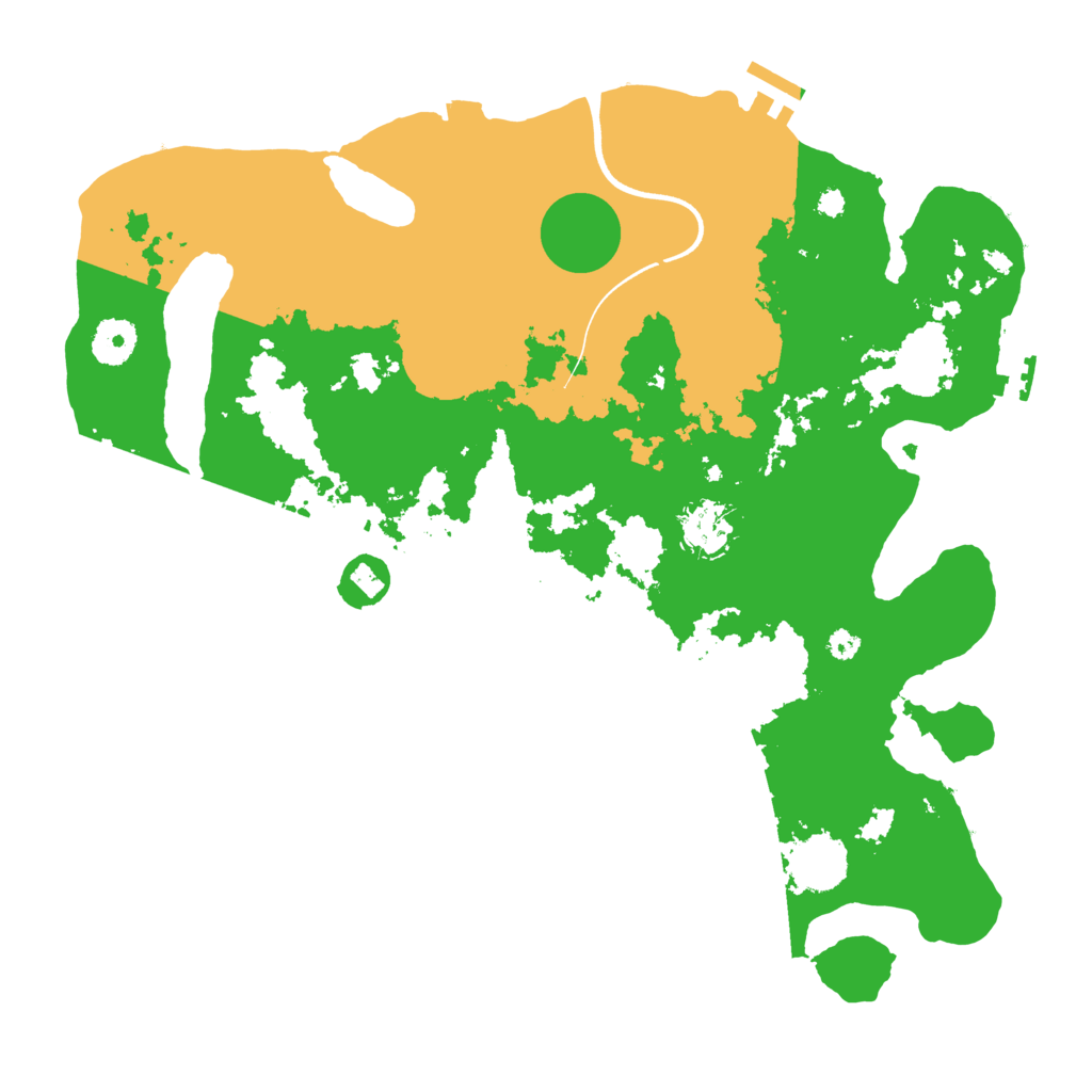 Biome Rust Map: Procedural Map, Size: 3600, Seed: 1306566125