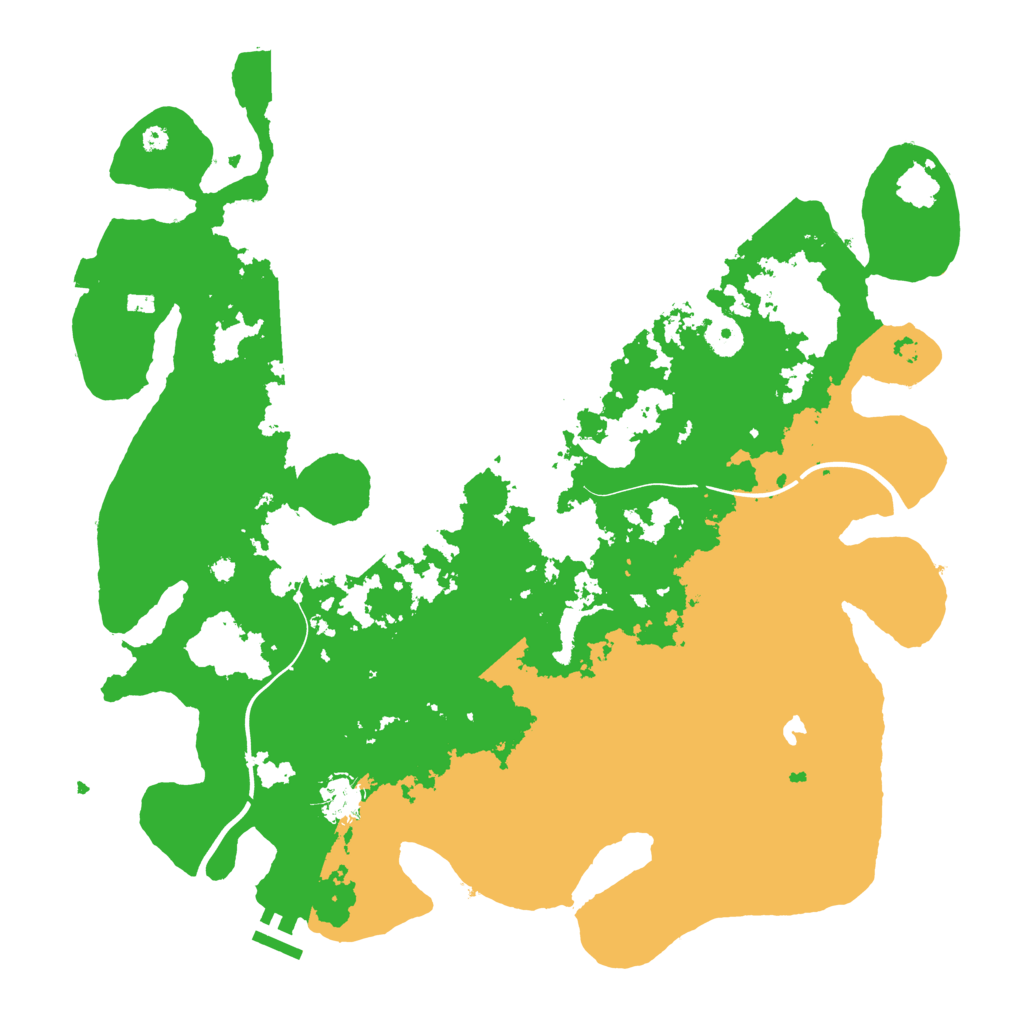 Biome Rust Map: Procedural Map, Size: 4000, Seed: 64529763