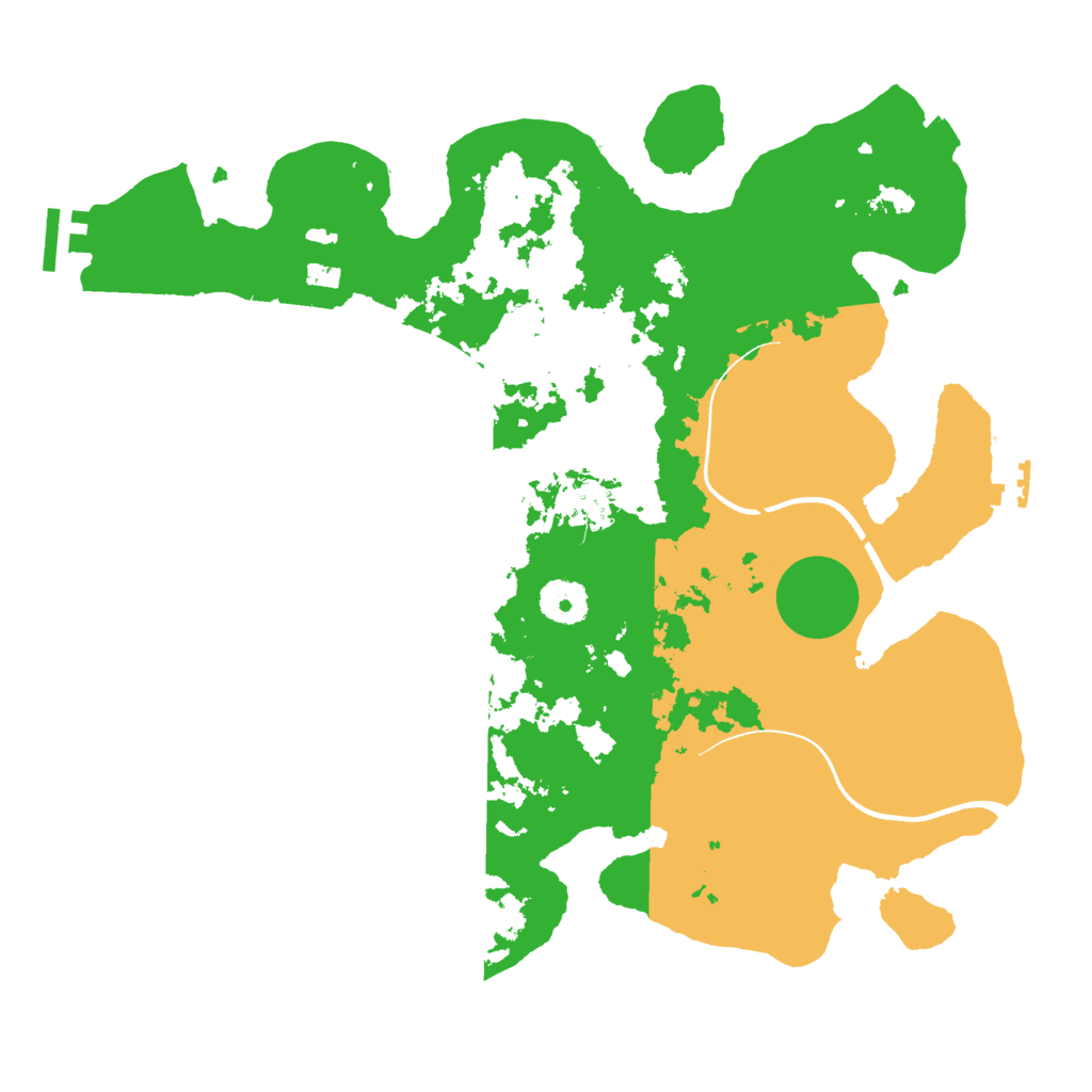 Biome Rust Map: Procedural Map, Size: 3500, Seed: 659439907