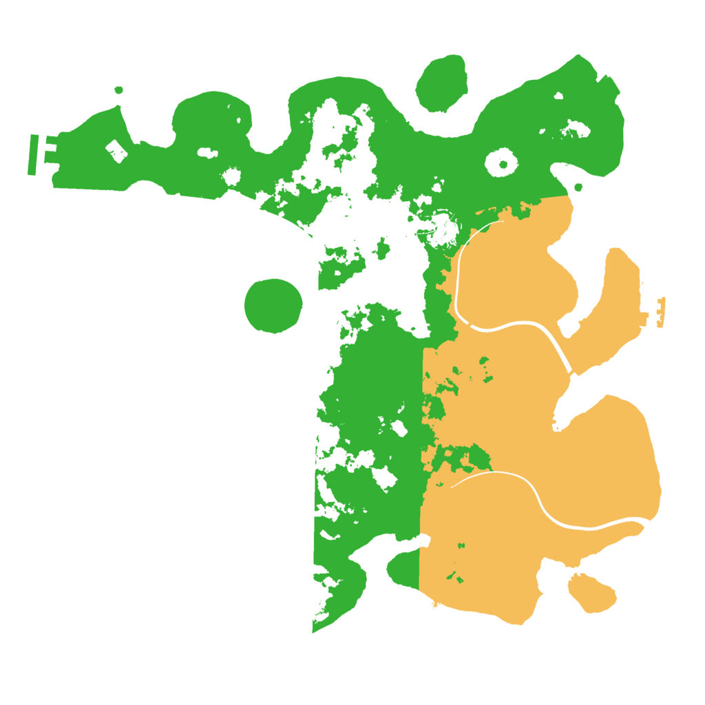 Biome Rust Map: Procedural Map, Size: 3500, Seed: 659439907