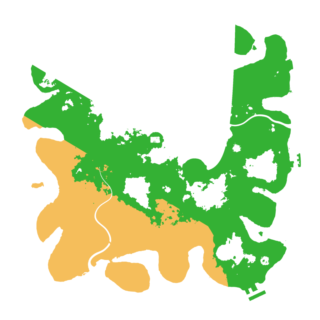 Biome Rust Map: Procedural Map, Size: 3600, Seed: 297403091