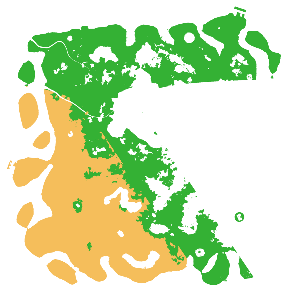 Biome Rust Map: Procedural Map, Size: 5000, Seed: 552392985