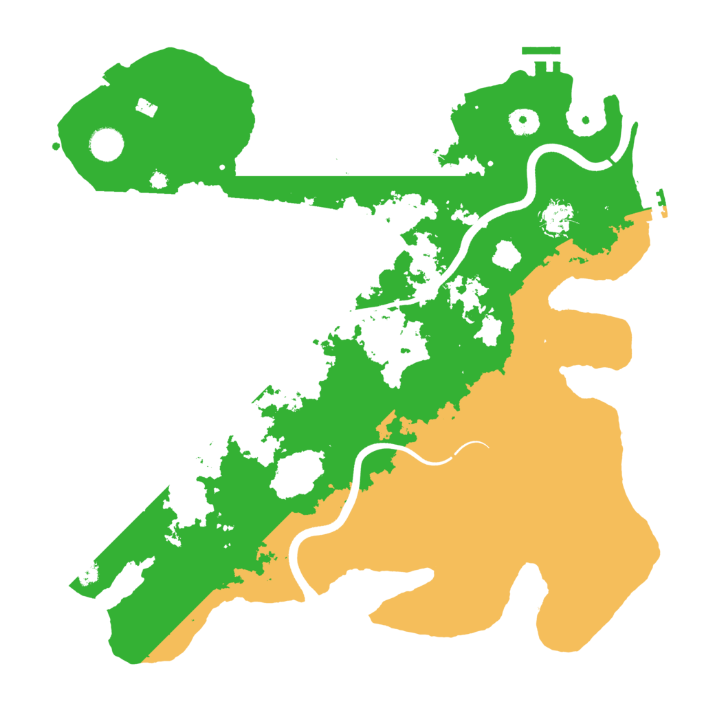 Biome Rust Map: Procedural Map, Size: 3700, Seed: 998123