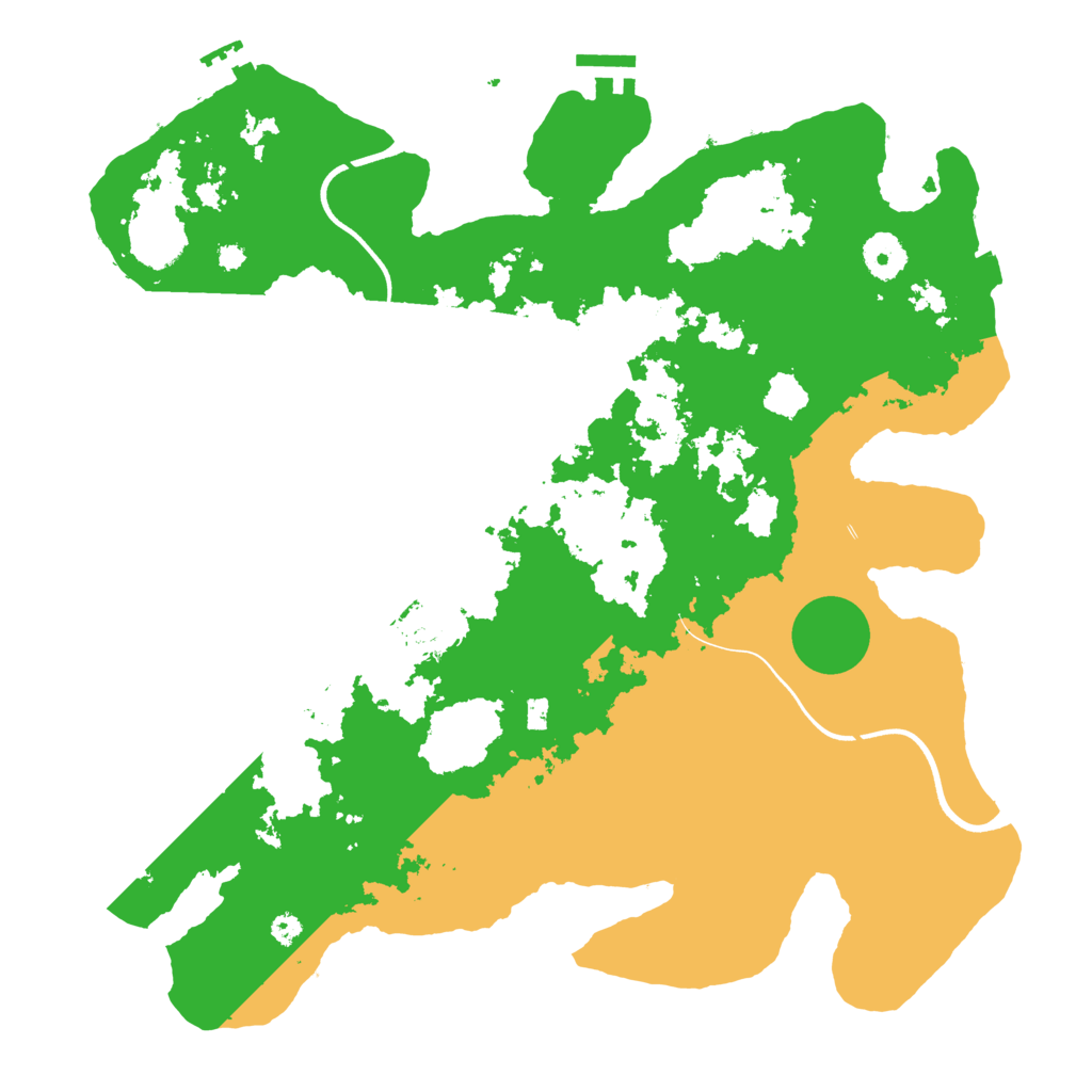 Biome Rust Map: Procedural Map, Size: 3700, Seed: 998123