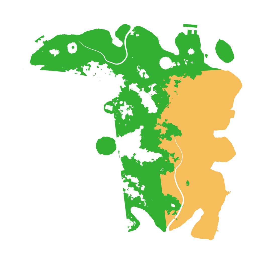 Biome Rust Map: Procedural Map, Size: 3700, Seed: 1198440664