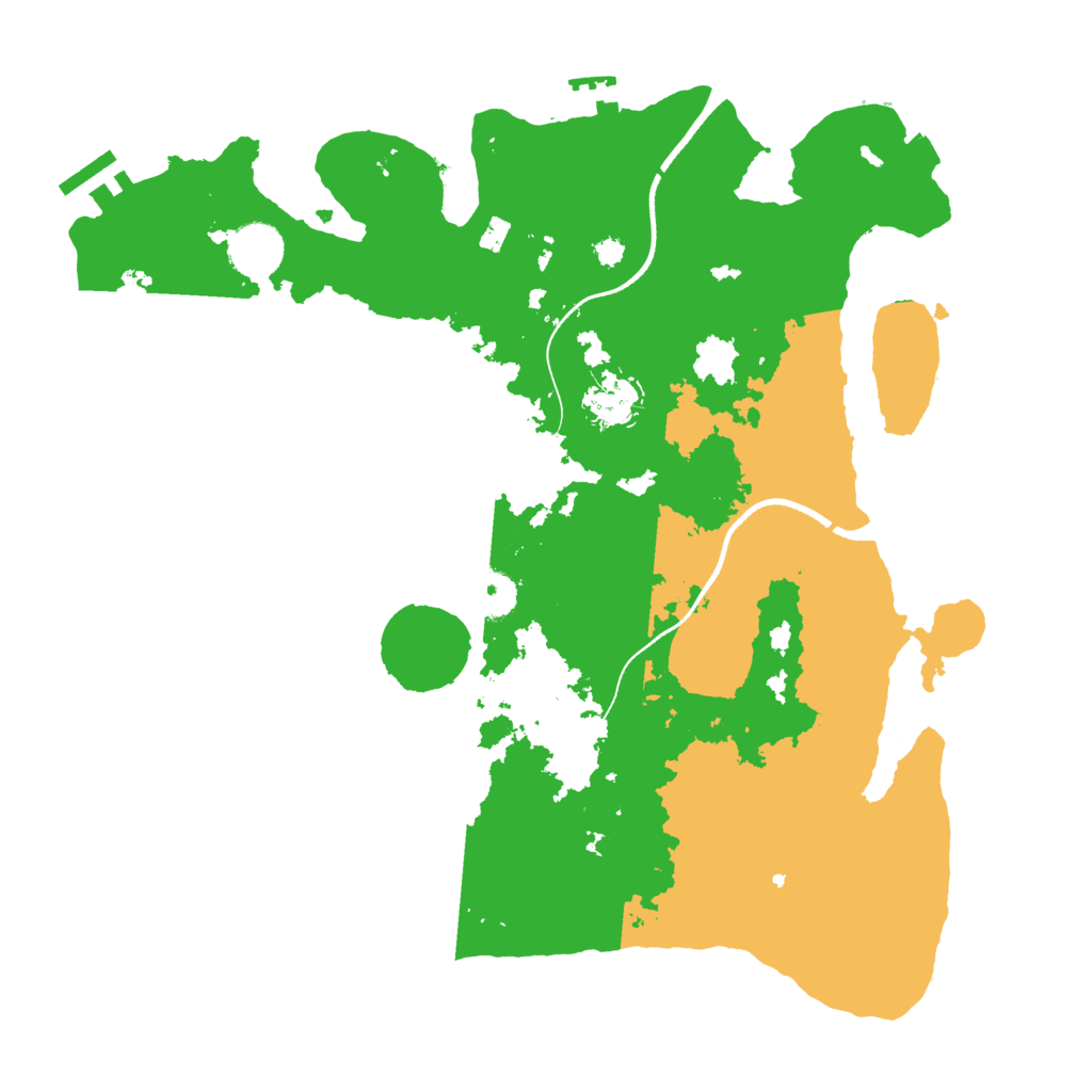 Biome Rust Map: Procedural Map, Size: 3500, Seed: 734478044