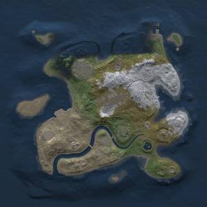 Thumbnail Rust Map: Procedural Map, Size: 2499, Seed: 1337, 7 Monuments