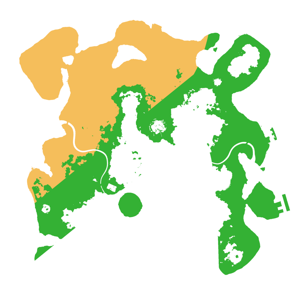 Biome Rust Map: Procedural Map, Size: 3500, Seed: 404606413