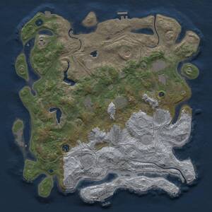 Thumbnail Rust Map: Procedural Map, Size: 4250, Seed: 1779953090, 16 Monuments