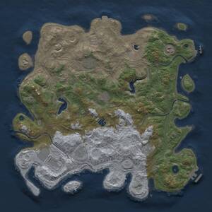 Thumbnail Rust Map: Procedural Map, Size: 4300, Seed: 1481903184, 16 Monuments