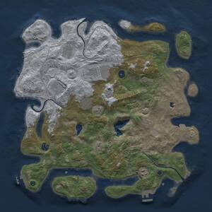 Thumbnail Rust Map: Procedural Map, Size: 4250, Seed: 8091171, 13 Monuments