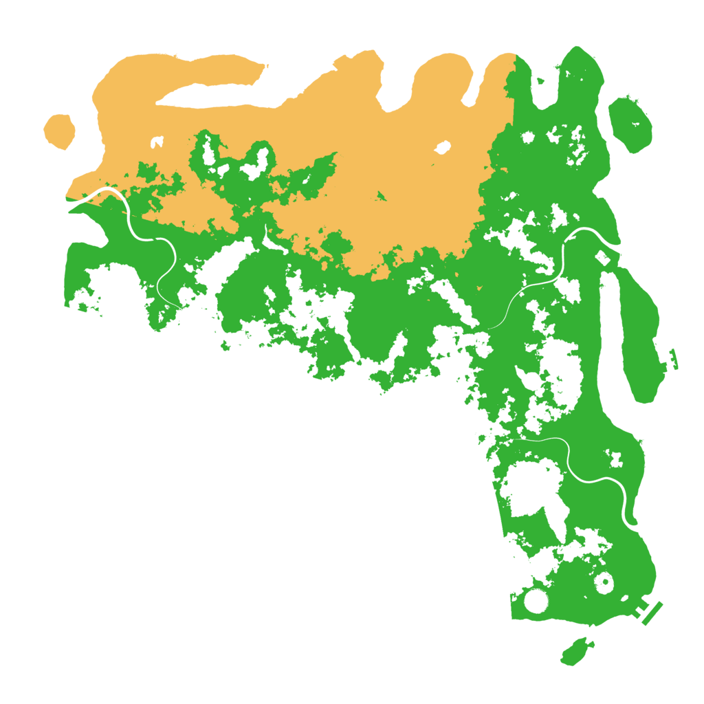 Biome Rust Map: Procedural Map, Size: 5108, Seed: 2147483647