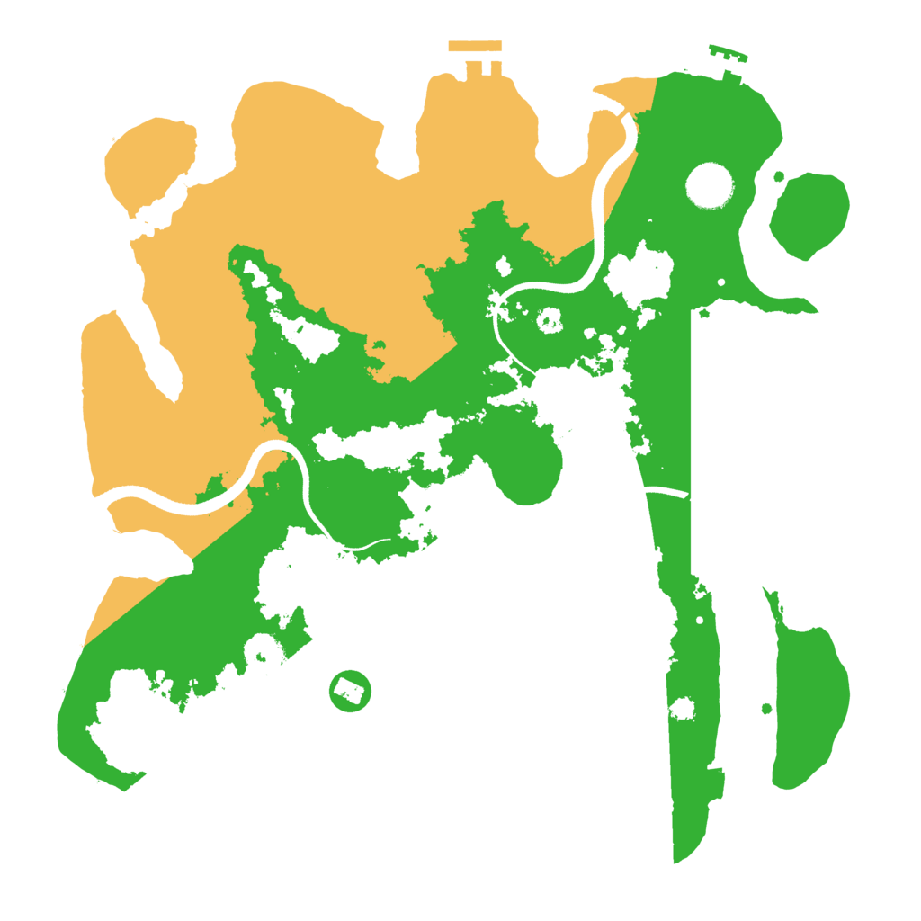 Biome Rust Map: Procedural Map, Size: 3500, Seed: 637776539