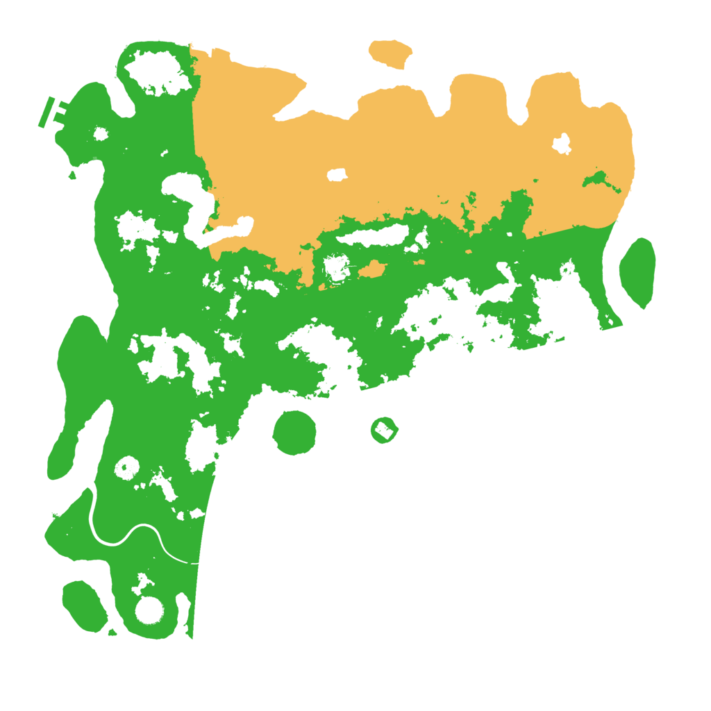 Biome Rust Map: Procedural Map, Size: 4500, Seed: 953815487